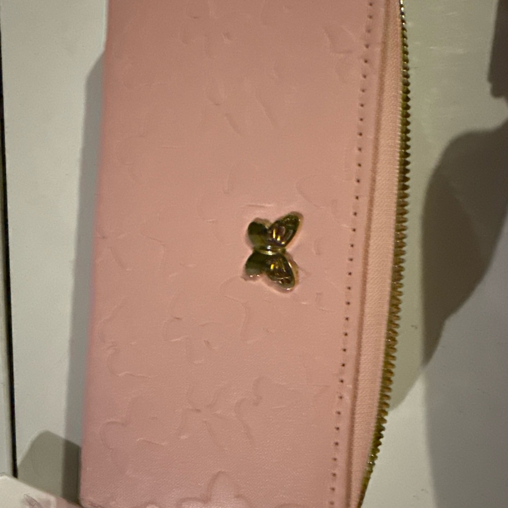 Blush Kiss Pink Butterfly Wallet y2k girlie‎
